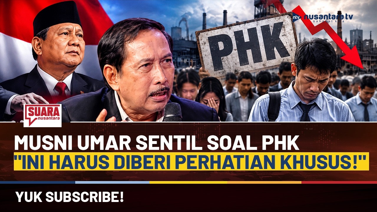 Banyak Trend PHK di Era Prabowo? Musni Umar: Ini Harus Diberi Perhatian Khusus! | SUARA NUSANTARA