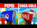 CASA COCA-COLA vs CASA PEPSI🏡 su MINECRAFT!