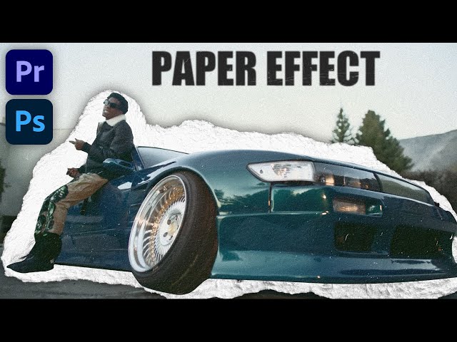 How to create PAPER EFFECTS out of ANYTHING! [PREMIERE PRO/PS] (mixed media) class=