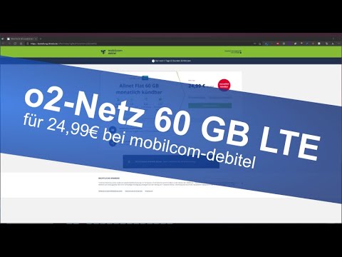 mobilcom-debitel: 60 GB LTE im Telefónica/o2-Netz für 24,99€