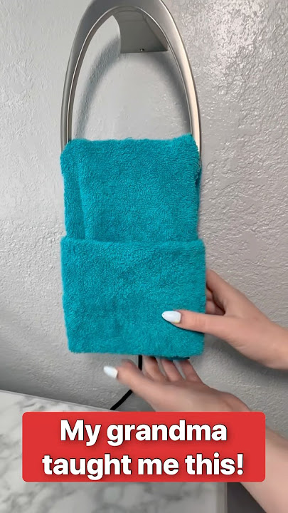 Impress guests either towel hack #hack #homedecor #lifehack