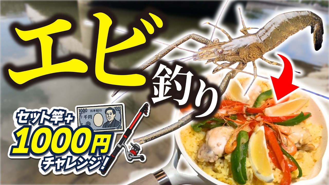 【セット竿+1000円で】テナガエビを釣ってパエリアを作りたい!!【6月】