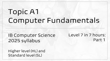 Topic A1: Computer Fundamentals | IB Computer Science (2025 syllabus)