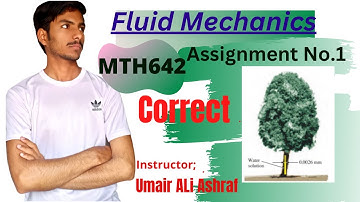 Mth 642 assignment 1 solution fall 2023 | mth 642 assignment no 1 solution fall 2023|Fluid mechanics