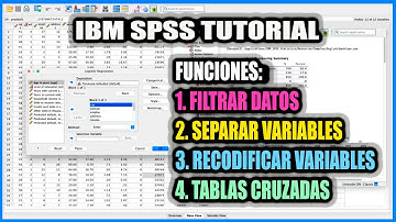 IBM SPSS Tutorial | Filtrar Datos | Separar Variables | Recodificar Datos | Tablas Cruzadas