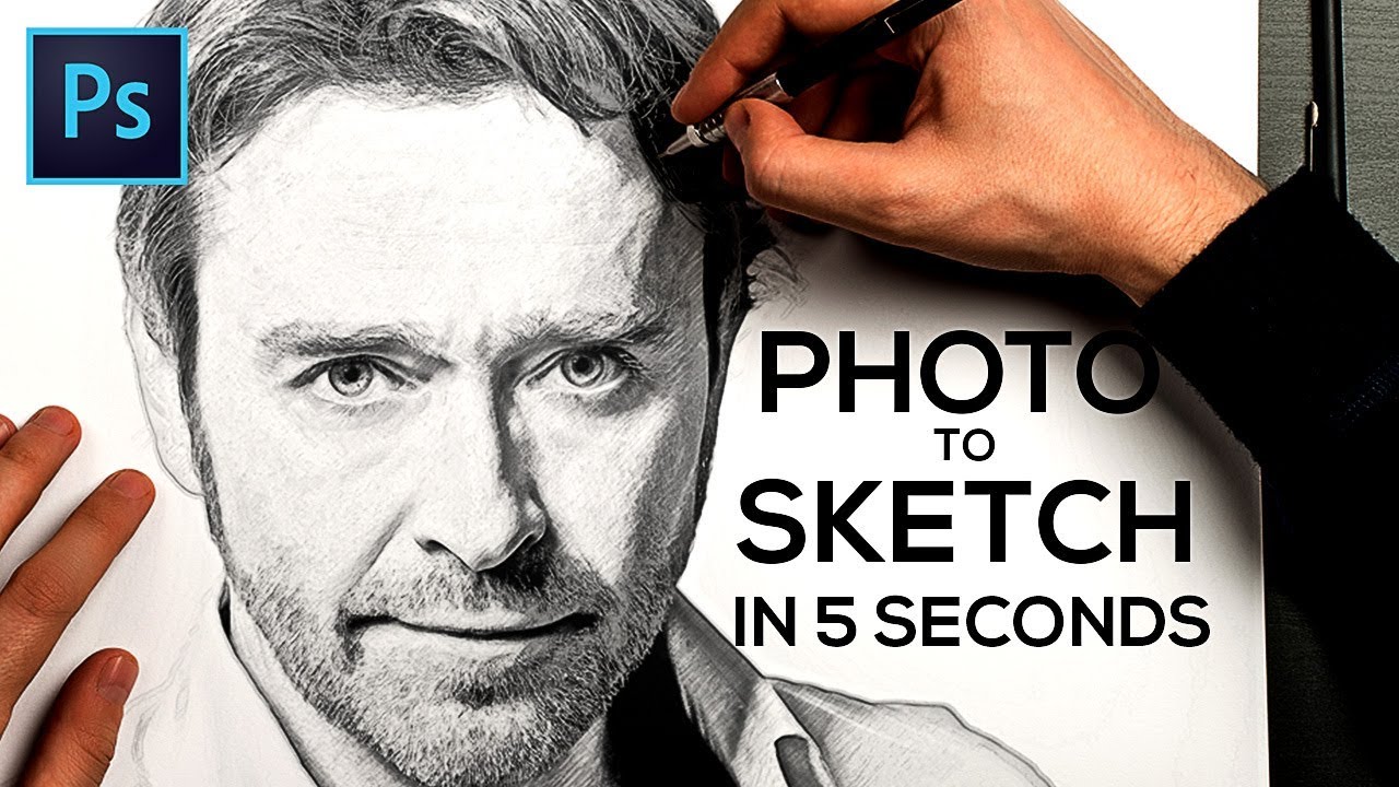 turn photo into sketch pixelmator