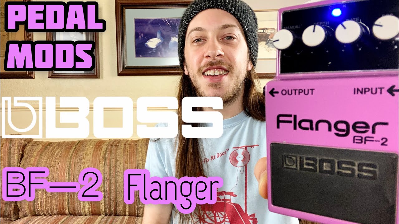 Boss BF-2 Flanger Mods: New Caps, OpAmps, LEDs - YouTube