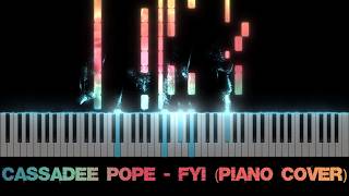 Cassadee Pope - FYI (Piano Cover)