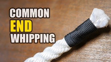 How to Tie Common End Whipping Knot in Rope