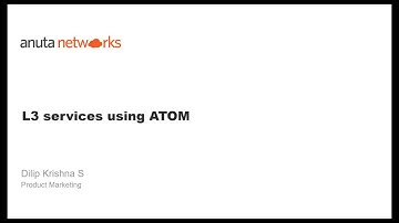 Anuta ATOM Demo: Automate Multi-Vendor L3 Service Creation in Data Centers
