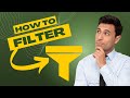How to create Filter in EXCEL (easy and quick)