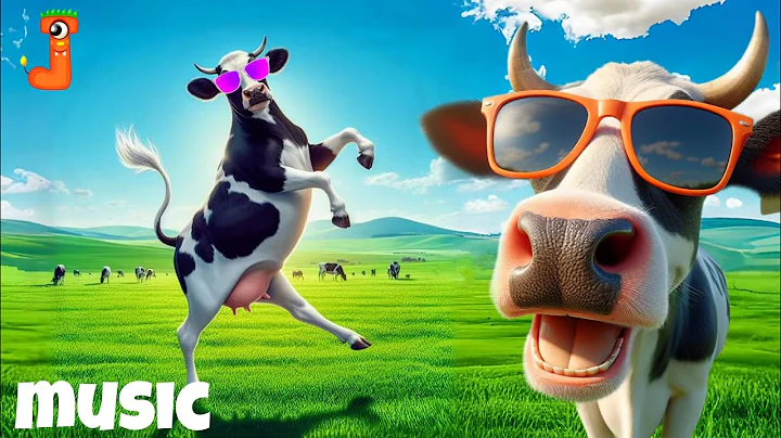 FUNNY COW DANCE FOR 1 HOUR│Cow Song & Cow Videos 2024 | Cow | funny dancing cow | cow mooing 1 hour