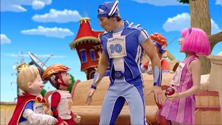 Lazytown Ziggy Reaches The Apple Off The Tree And Sportacus Is Back Speed Up 2X