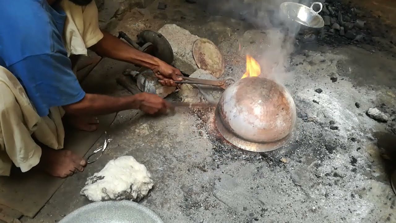 Kalai by Qalaigar on Brass Copper Cookware Utensils . Tin coating