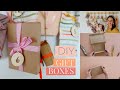 Make your own easy gift boxes without a template by clever poppy