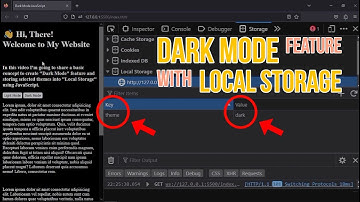 How To Create Dark Mode Feature With Local Storage Using JavaScript #html #css #javascript
