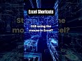 Excel shortcuts #excelshortcuts