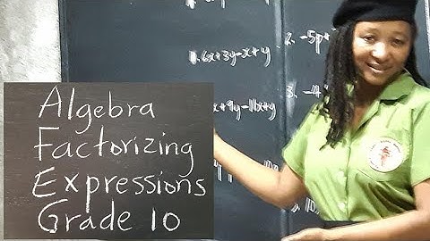 CSEC Math CXC Algebra.  Factorizing Expressions Using Distributive Law and H.C.F.