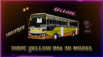 TNSTC YELLOW BS6 BUS 3D MODEL || RELEASE || DOWNLOAD NOW @karthikkumargaming