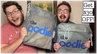 THE OODIE REVIEW! 'SO SOFT!' BRITISH GUYS UNBOX & TRY ON! + DISCOUNT CODE! screenshot 1