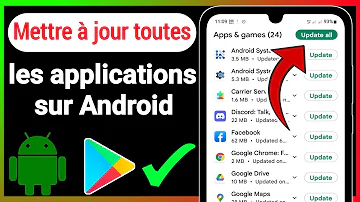 Comment mettre à jour toutes mes applications ?