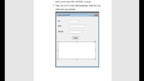 Membuat Progaram array 1 dimensi dan Array Multi dimensi MICRSOSFT VISUAL