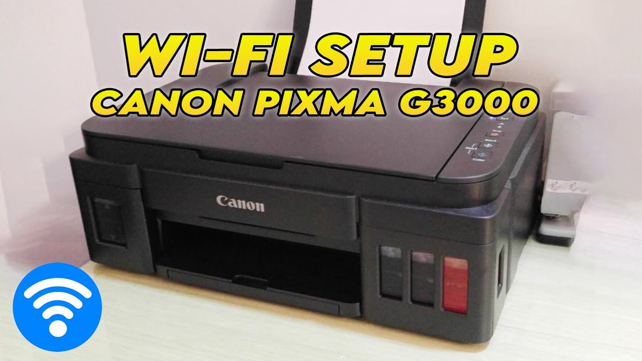 fusion Bemærk Mountaineer Canon Pixma G3000 : How to Setup the Wi-Fi (iPhone & Android) Wireless  Connection - YouTube