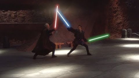 Star Wars Episode II - Attack of the Clones - Obi-Wan and Anakin VS Count Dooku - 4K ULTRA HD.