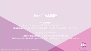 Jean CHAMBRY   De la dysphorie de genre à la transidentité, quelle place pour la psychiatrie