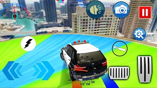 Police Prado Car Stunt Ramp Car Racing Game 3D - Impossible Real Ramp Car Driver Android GamePlay #2 screenshot 2