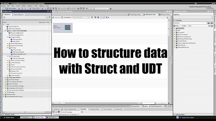 STRUCT and UDT - Structuring data in TIA Portal. How to use User-Defined Types with S7-1200/S7-1500