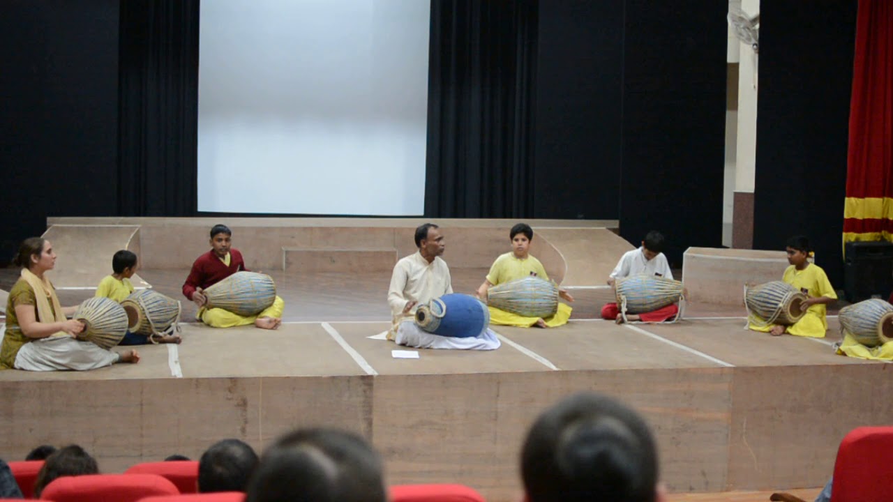 Bablu and Student Mrdanga drills.