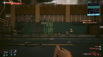 Invisible gun in Cyberpunk