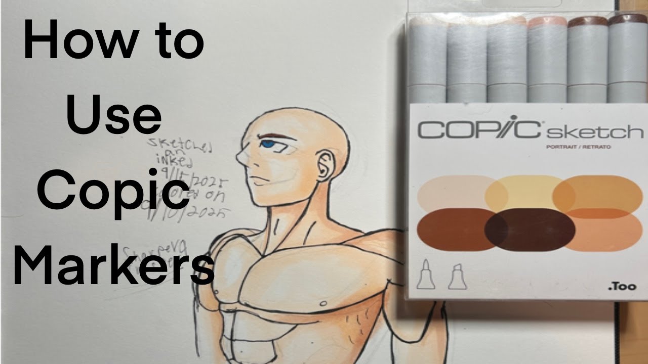 How to use Copic markers. - YouTube