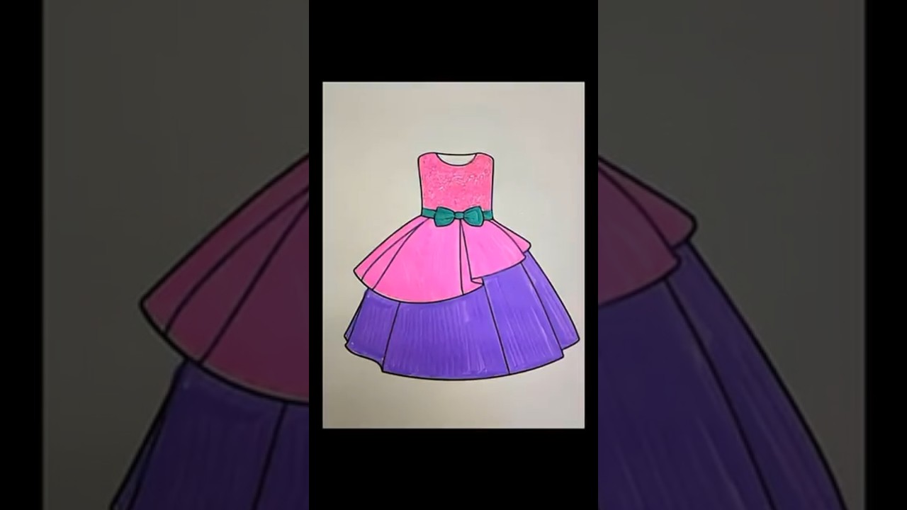 Pink Dresses for Girls how Easy It Is to Color  