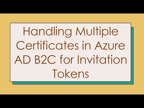 Handling Multiple Certificates