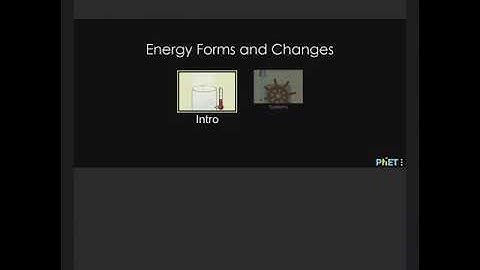 ENERGY FORMS AND CHANGES