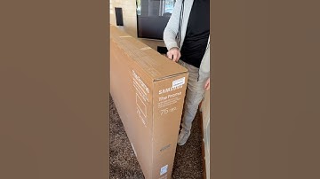Unboxing the Samsung 75” INCH Frame 2025! NEW TV with 5.1 system. #Samsung #TheFrame