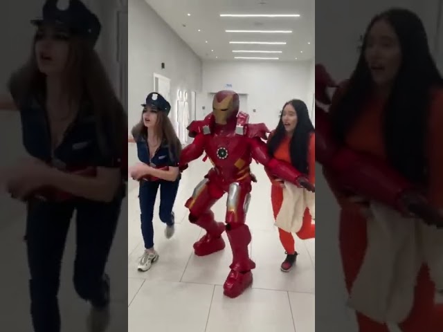 Iron Man vs Cap #jeezzai #funny #tiktok #shorts class=