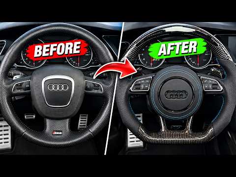 Installing a CUSTOM Carbon Fibre LED Steering Wheel