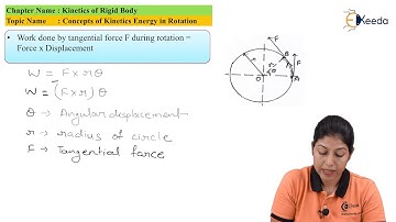 Concepts of Kinetic Energy in Rotation - Kinetics of Rigid Bodies - Kinematics of Machinery