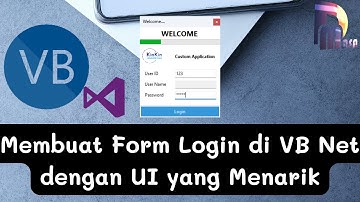 Cara membuat form login di VB Net dengan UI yang menarik