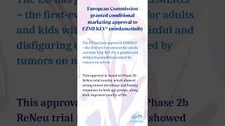 European Commission granted conditional marketing approval to EZMEKLY® mirdametinib