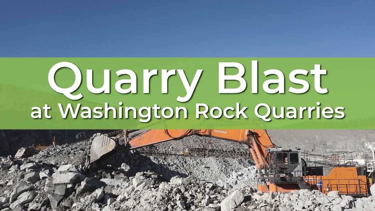 Quarry Blast Washington Rock Quarries YouTube