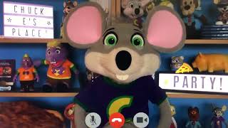 National Pizza Party Day Message from Chuck E. Cheese