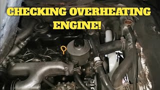 Checking Nissan urvan overheating problem