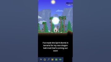 I made the spirit bomb in terraria for my mod #terraria #devlog #dragonball #tmodloader