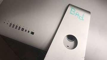 2 minutes! Apple iMac stand removal with lock down and raise with a business card