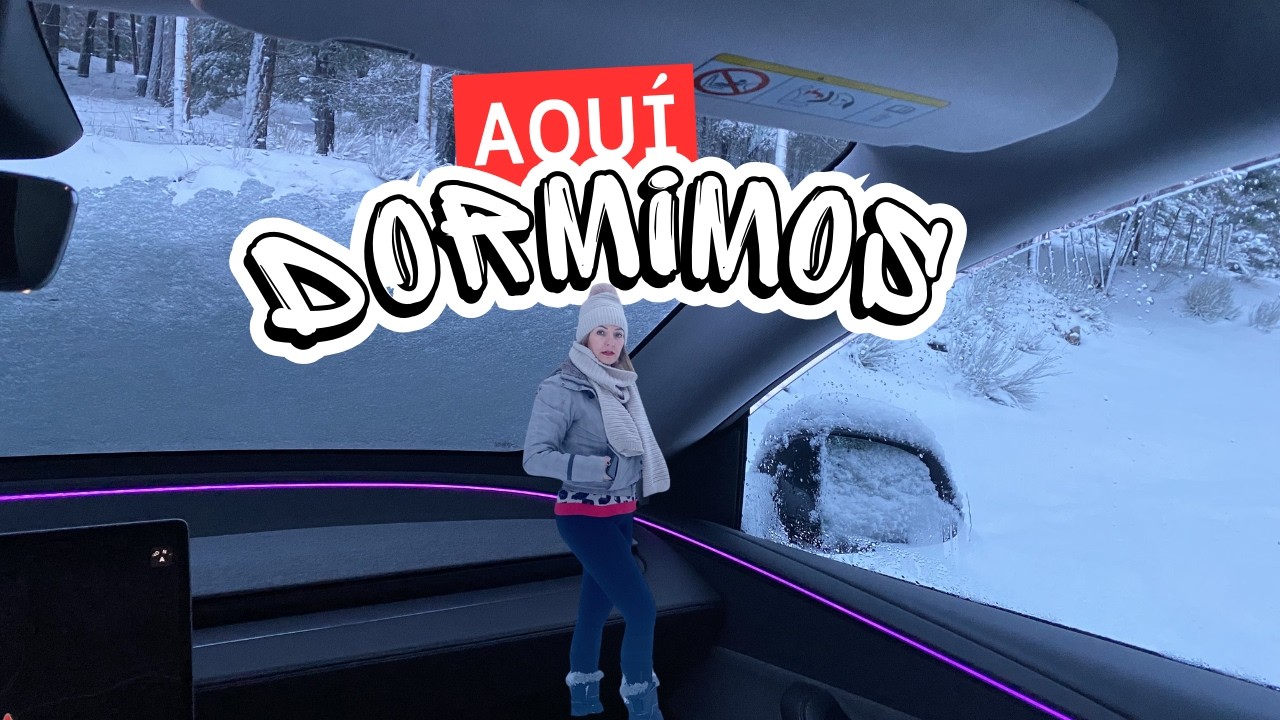 Amanecemos en un bosque nevado dentro del Tesla | ¿Locura o libertad?