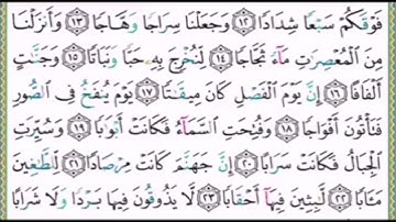 سورة النبأ الآية 20 مكررة 5مرات بصوت الشيخ ايمن سويد